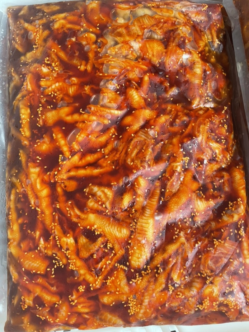 无骨鸡爪双椒麻辣鸡爪小吃餐饮酒店去骨凤爪商用摆摊整箱批发