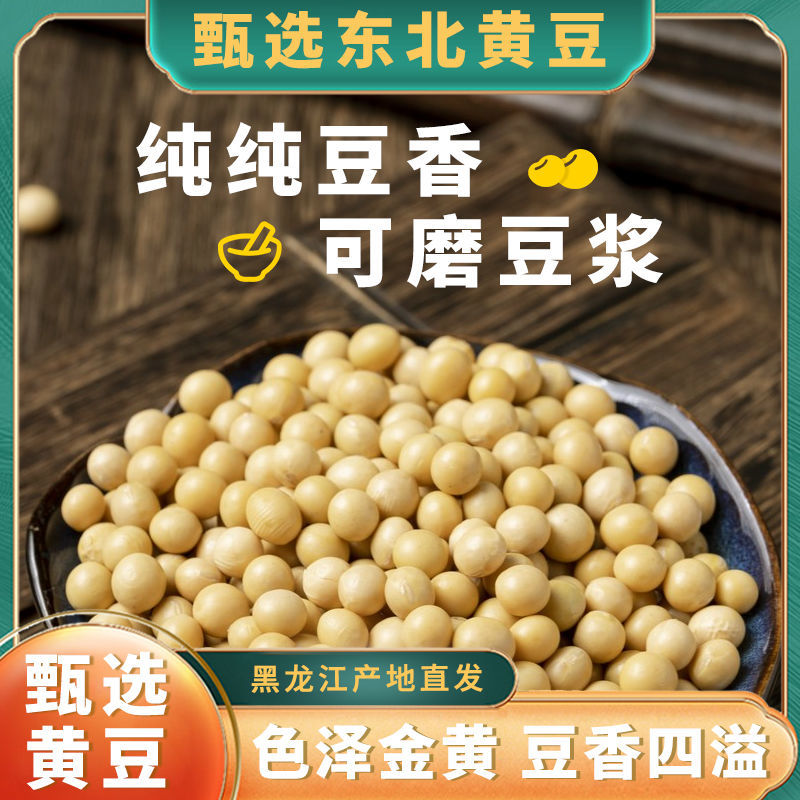 包邮）10斤黄豆黑龙江非转基因高蛋白生豆芽打豆浆豆批发