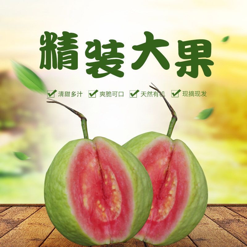红宝石番石榴软糯香甜基地直销批发一件代发电商代发