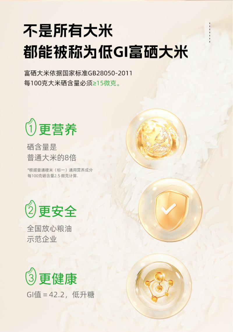 陇间柒月低GI富硒大米1kg*4