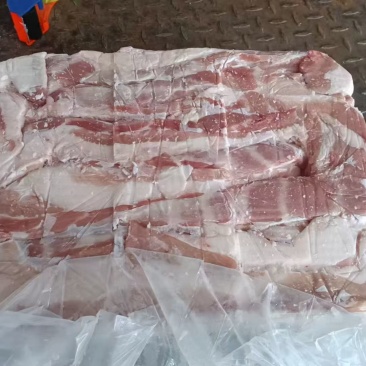 带皮五花肉条，30吨，新货，原始检疫，25/5