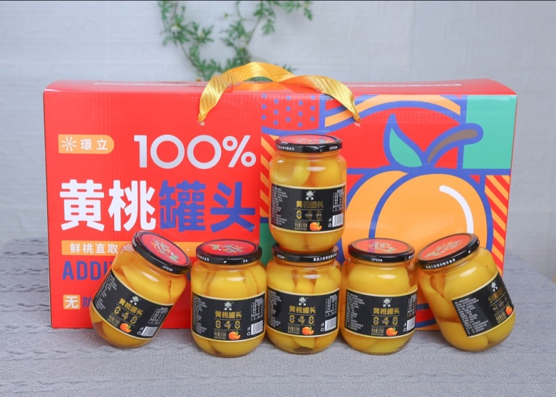 510g*6黄桃罐头礼盒工厂全国招商，欢迎大家