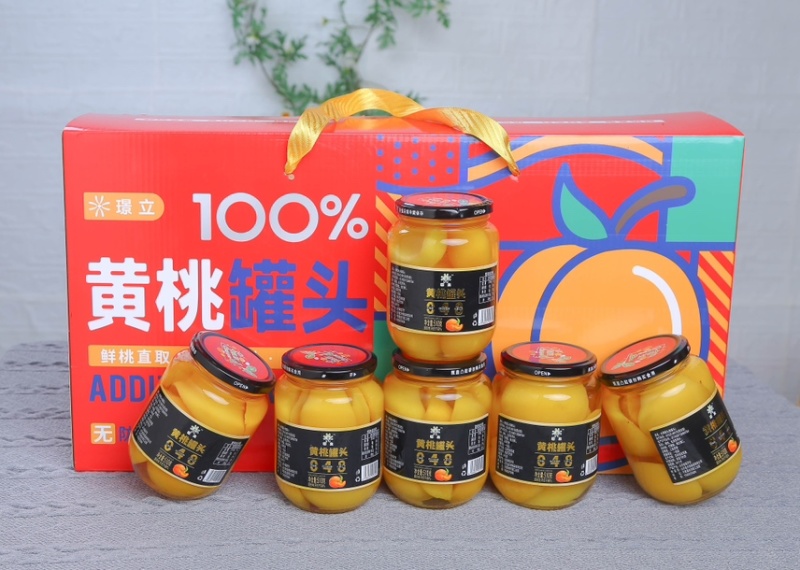 510g*6黄桃罐头礼盒工厂全国招商，欢迎大家