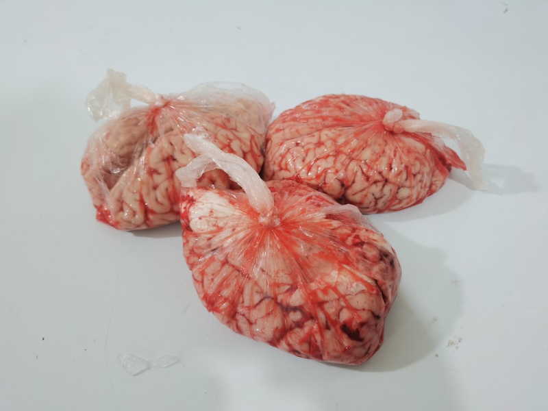 新鲜牛脑花整个牛脑花保鲜品质保证诚信经营欢迎联系