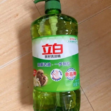立白茶籽洗洁精去污渍去油可洗果蔬无残留不伤手按压洗碗液家