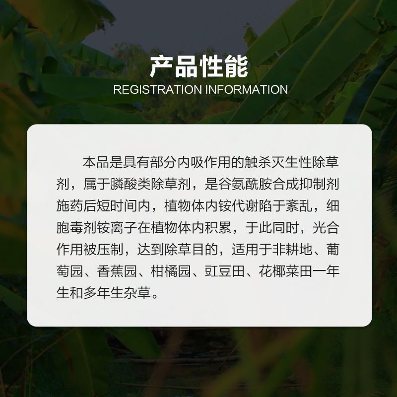 永农金百速10%精草铵膦铵盐果园杂草正品除草剂整箱批发