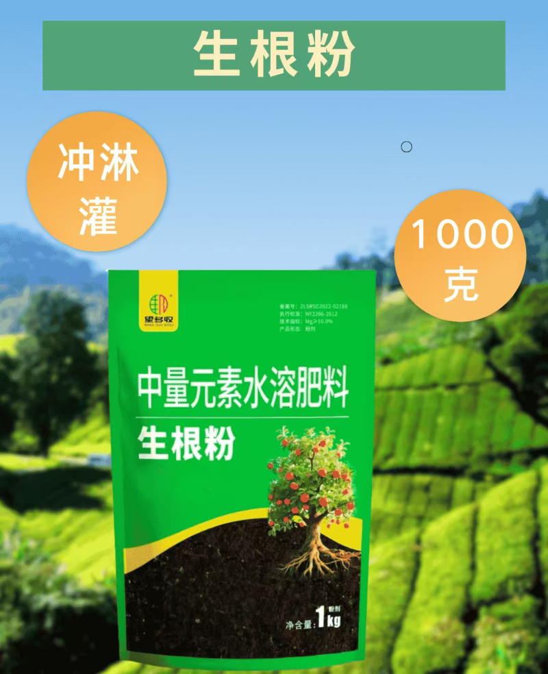 生根粉中量元素水溶肥粉剂冲施滴灌灌根1000克
