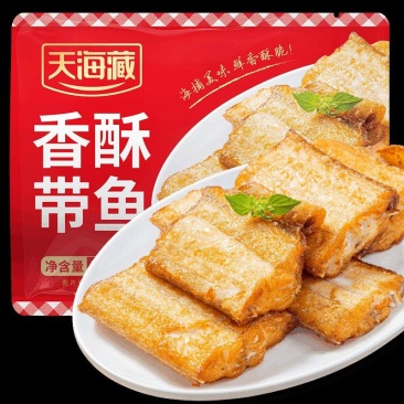 天海藏香酥带鱼段300g/袋外酥里嫩色泽金黄大