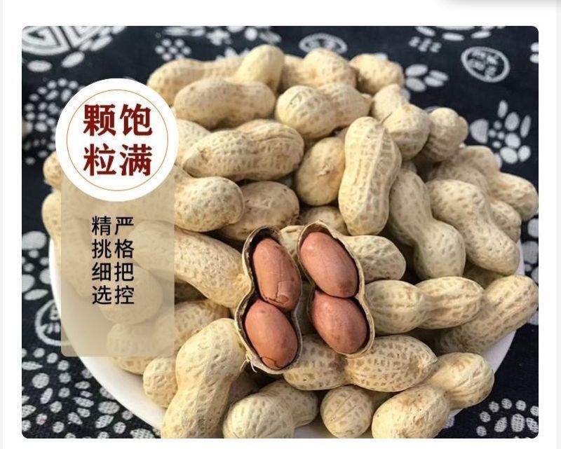 精品原味炒花生带壳熟花生炒熟花生炒花生柴火炒花生