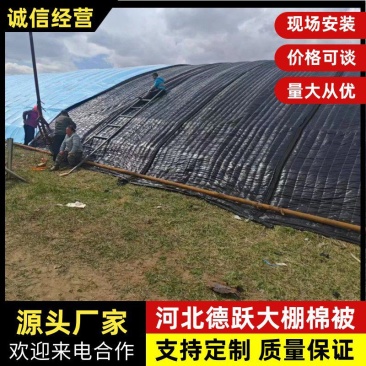 大棚棉被黑毡花毡大棚棉被保温强种植棚专用