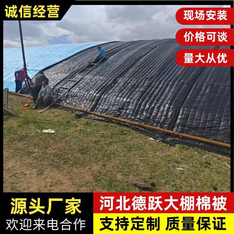 大棚棉被黑毡花毡大棚棉被保温强种植棚专用