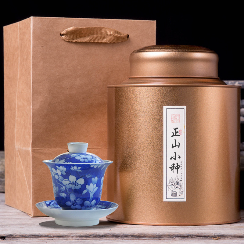 福建明前春茶武夷山桐木关花果香正山小种红茶500g茶叶铁
