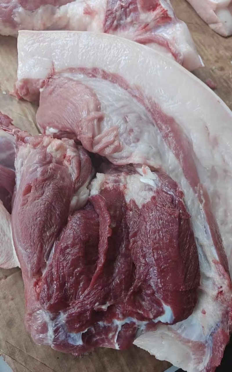 纯粮食猪，没喂过饲料，养了一年多，正宗土猪肉