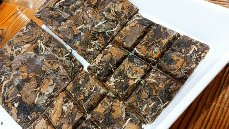 2018年福鼎老寿眉6泡饼干，
