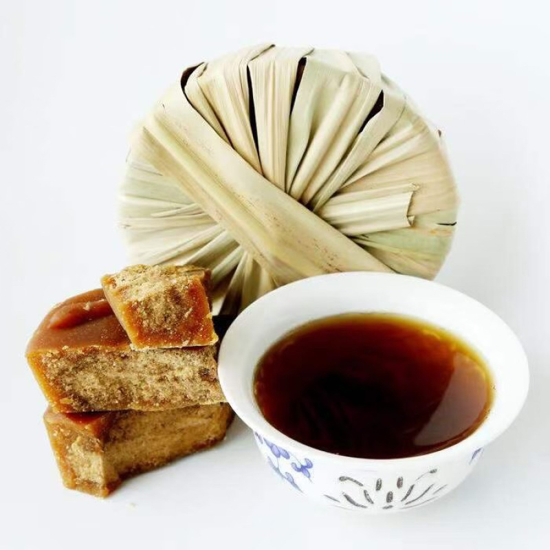 叶子红糖云南甘蔗红糖原味红糖块老红糖云南手工红糖批发大货