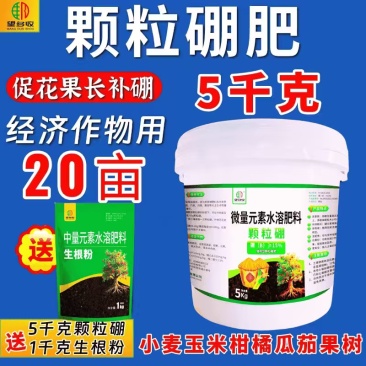 颗粒硼肥长效缓释颗粒硼肥料高促花保果增产防畸形果撒施沟施