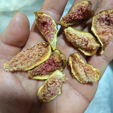 2025年无花果生果茶干，七到八成熟鲜果烘烤，草干