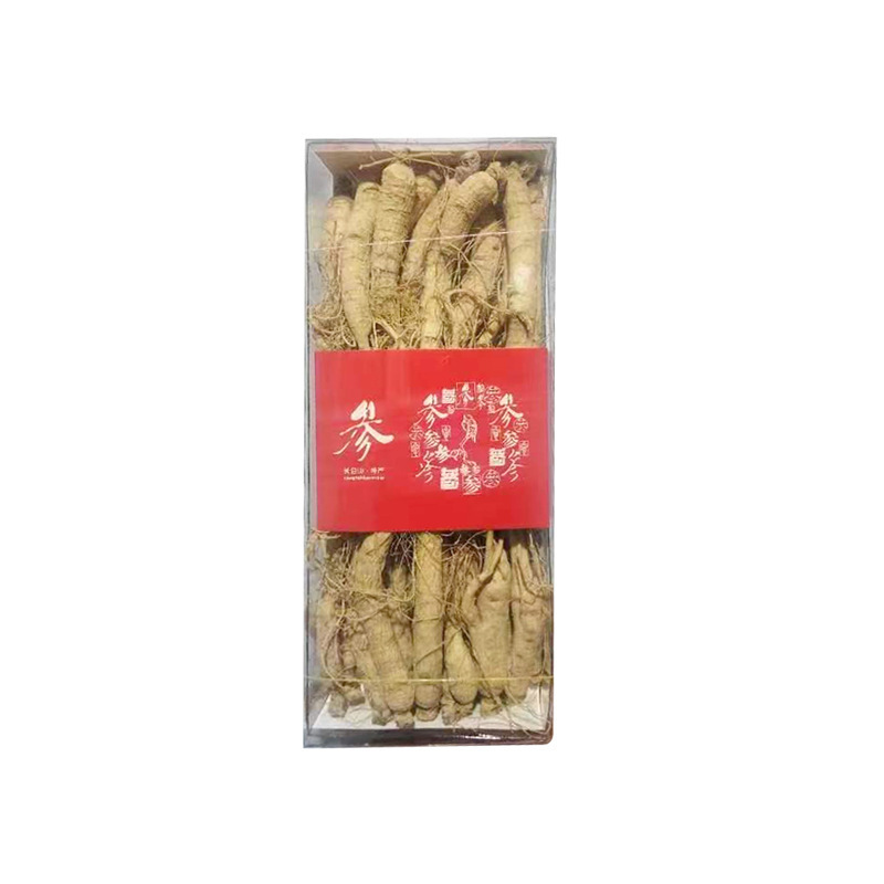 吉林长白山特产人参原皮生晒参东北特产白参盒装白参一斤起
