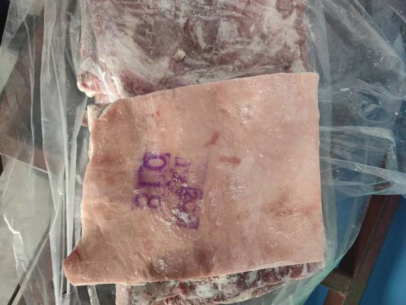 前上肉修边前五花