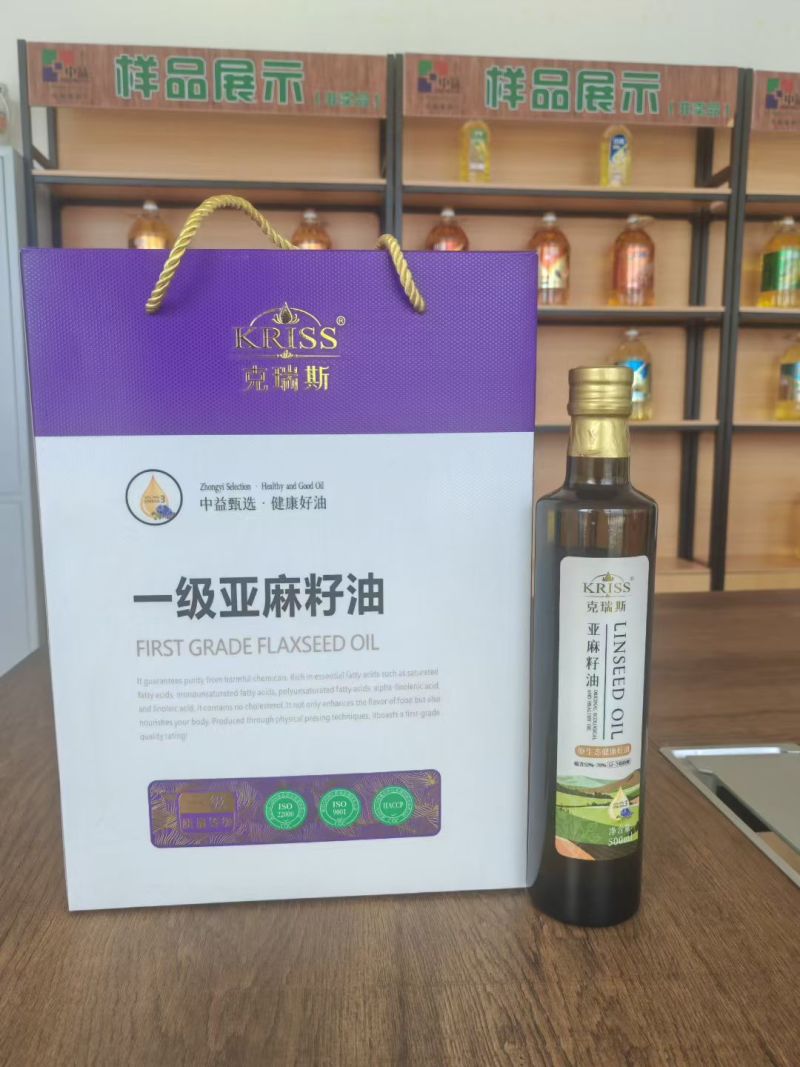 500mL×2瓶装亚麻籽油礼盒