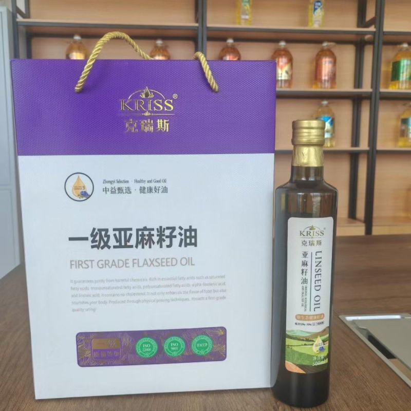500mL×2瓶装亚麻籽油礼盒