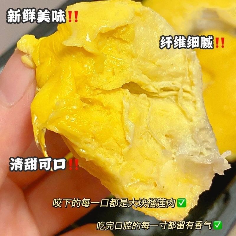 顺丰包邮泰国进口金枕榴莲样品各种规格大小