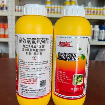 汉邦扫漩10%高效氯氟氰菊酯黄瓜蚜虫触杀胃毒活性较高正品