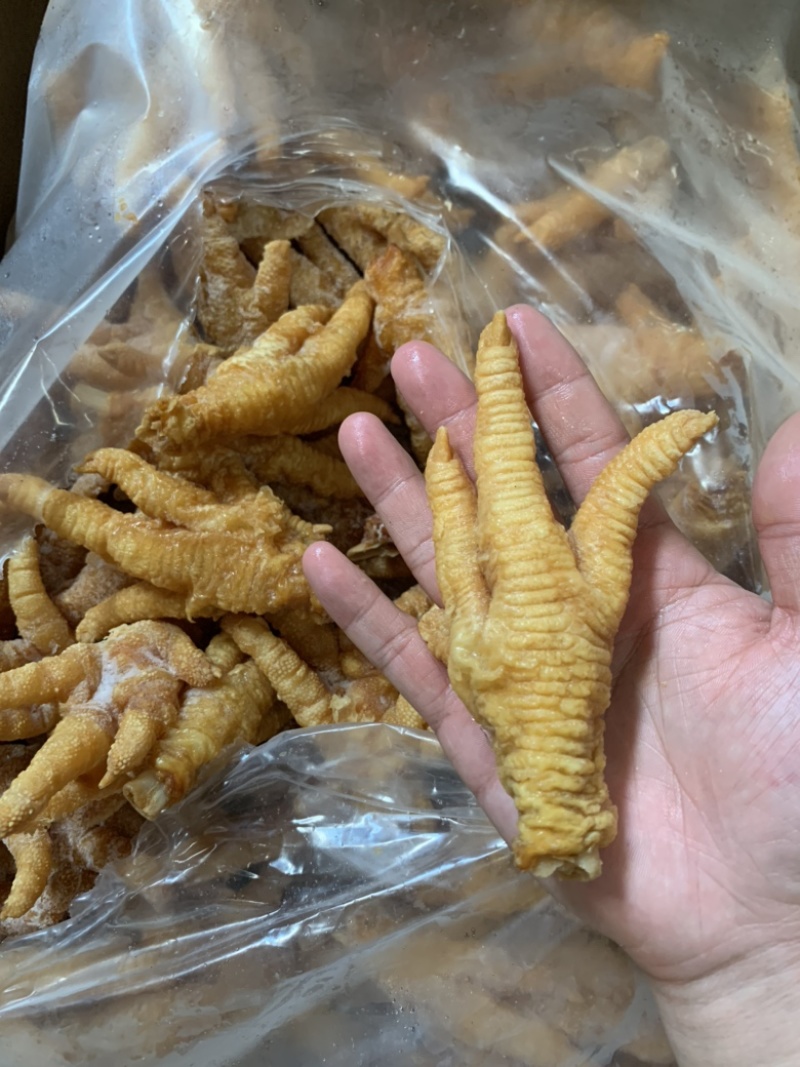 虎皮凤爪炸凤爪半成品大号中号出成高品质好