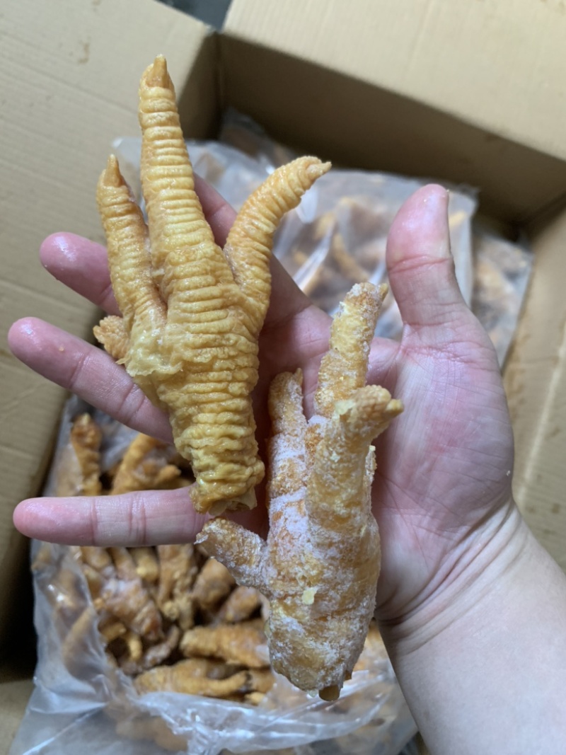 虎皮凤爪炸凤爪半成品大号中号出成高品质好