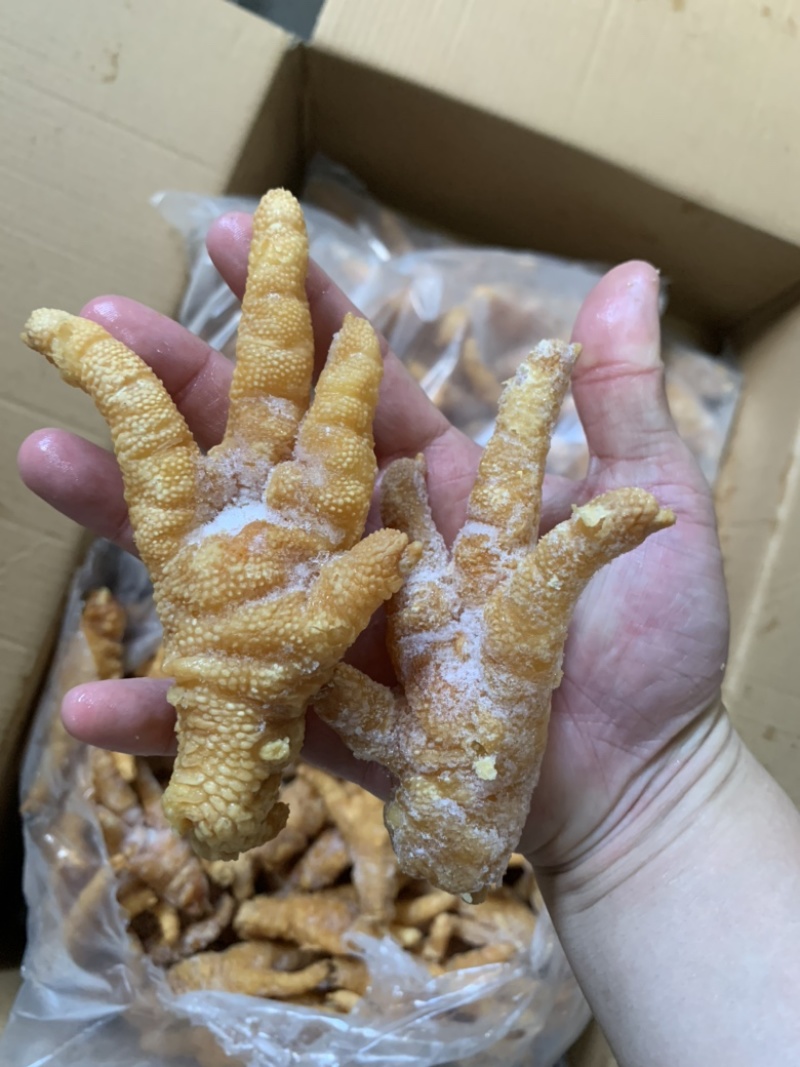 虎皮凤爪炸凤爪半成品大号中号出成高品质好