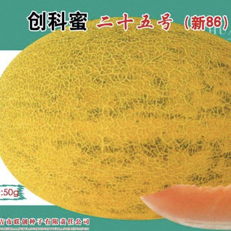 创科蜜二十五号新86哈蜜瓜抗病种腔较小果肉质转细