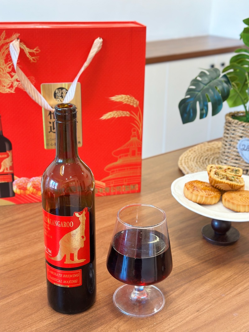 稻香迎吉红酒月饼礼盒