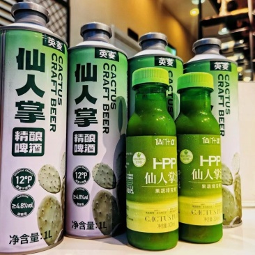 仙人掌啤酒口感层次丰富口感好价格优惠对接市场电商超市
