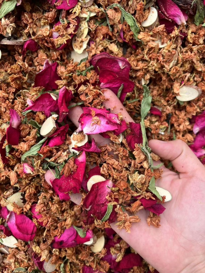 跑江湖金龙茶桑枝茶百花草百花茶罗汉果花红茉莉花益寿茶凉