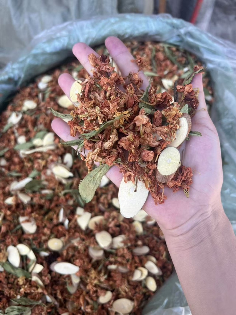 跑江湖金龙茶桑枝茶百花草百花茶罗汉果花红茉莉花益寿茶凉