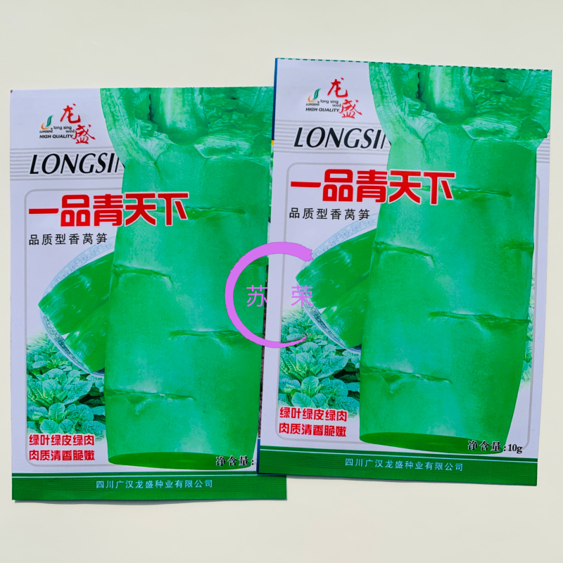 一品青天下莴笋种子高产稳产抗热耐寒清香脆爽春夏秋主栽莴笋