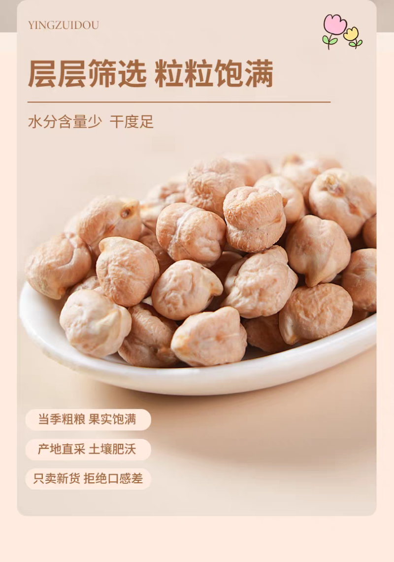 包邮）鹰嘴豆生新货正宗新疆生的豆类干货豆子五谷杂粮鸡心豆