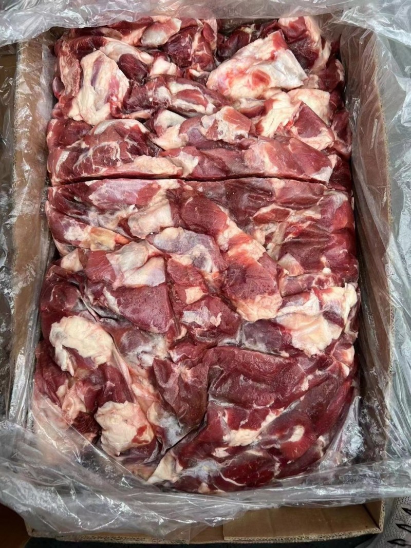 牛碎肉，90%比例瘦肉率高，块型大，新鲜度好