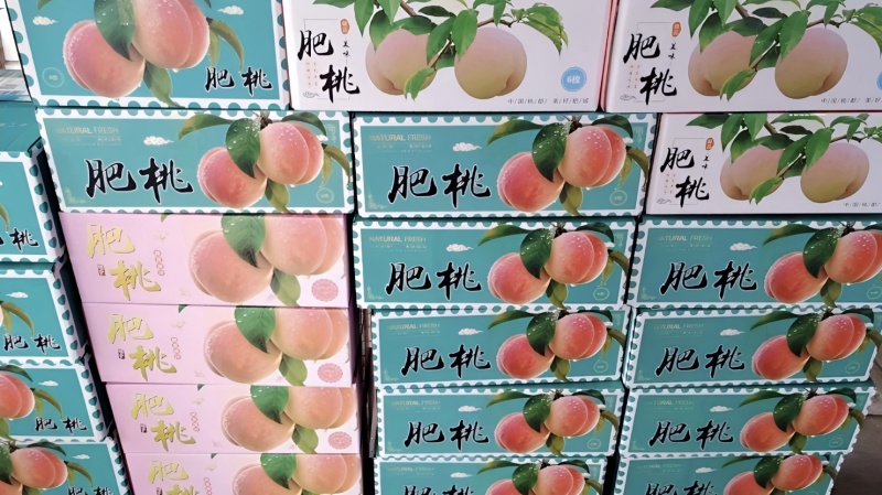 肥城肥桃一箱6个顺丰包邮一箱即为一件
