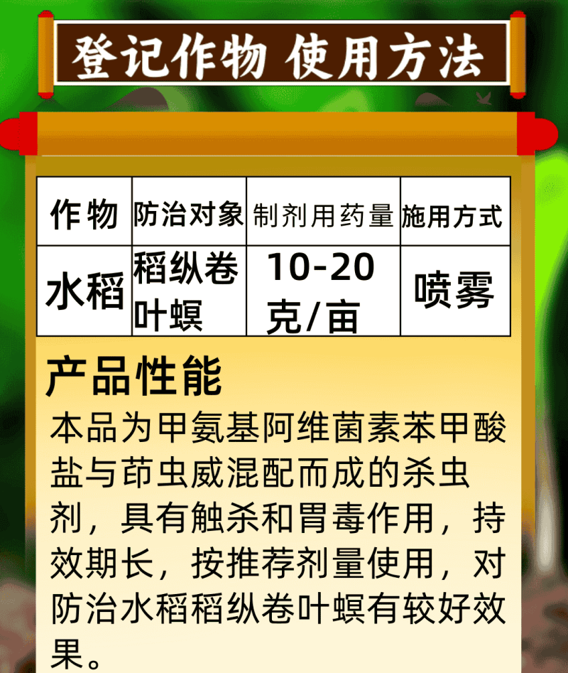 9%甲维茚虫威杀虫剂卷叶螟虫卵肉虫活性杀虫触杀胃毒