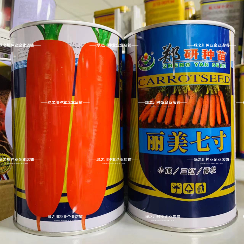 郑研丽美七寸参胡萝卜种子小顶三红胡萝卜种籽脆甜胡萝卜种籽
