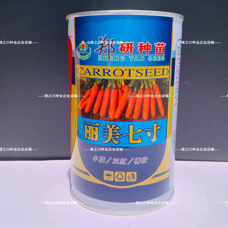 郑研丽美七寸参胡萝卜种子小顶三红胡萝卜种籽脆甜胡萝卜种籽