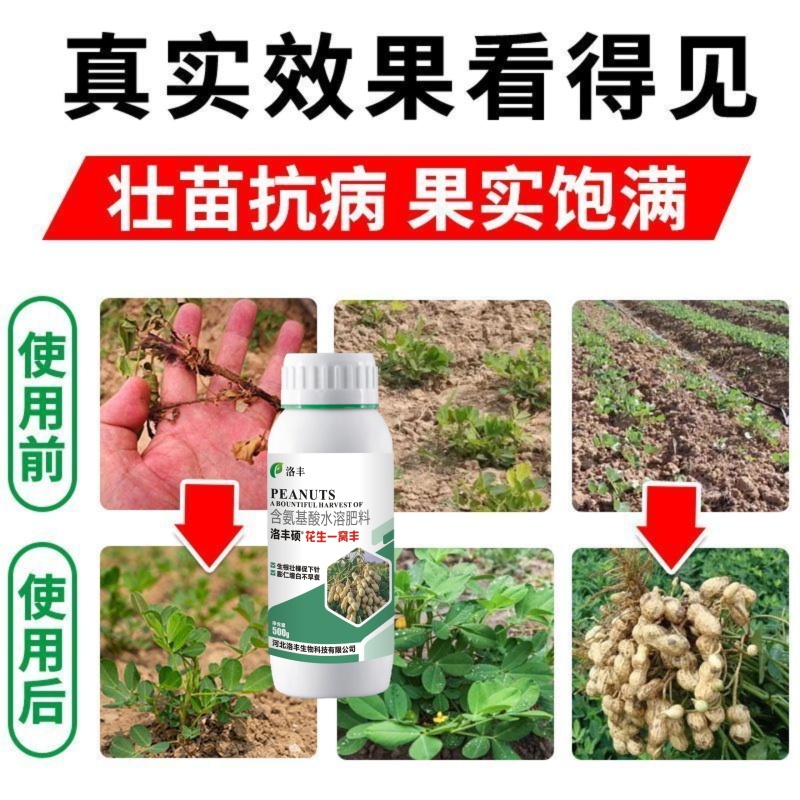 花生一窝丰控旺花生高产,饱果专用高硼高钙高钼叶面肥抗重茬