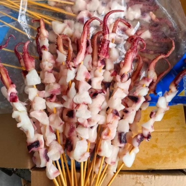 鱿鱼串，鱿鱼，龙珠串凤舞串八角粒串规格齐全