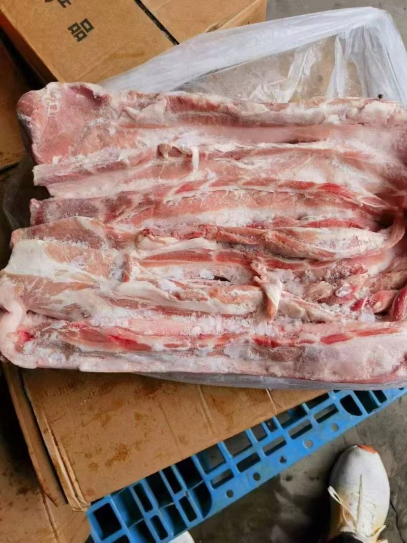 肥猪带皮五花肉条新货