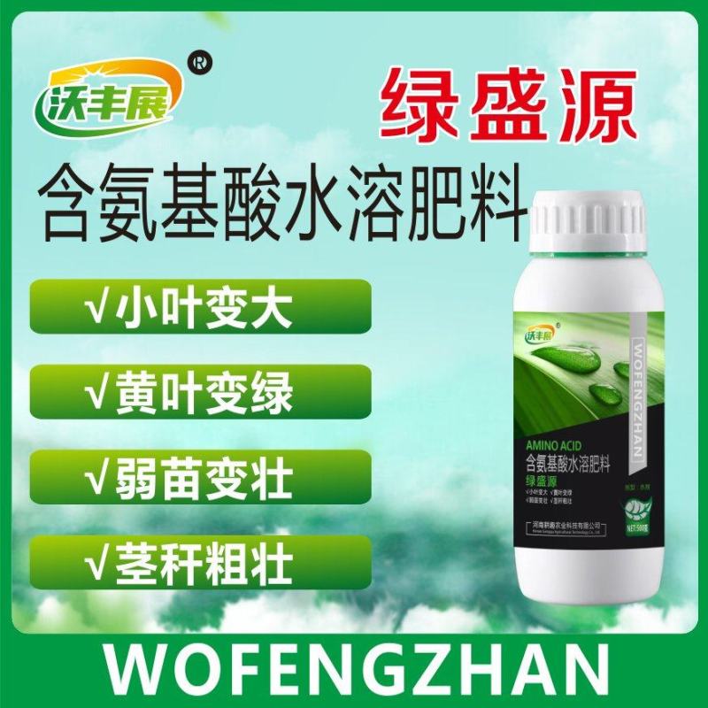 绿叶叶面肥含氨基酸水溶肥小叶变大黄叶变绿弱苗变壮茎秆粗壮