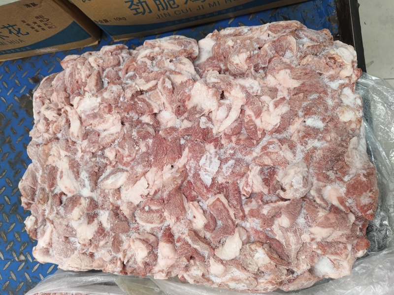 猪碎肉冷冻瘦肉37精碎肉3肥7瘦肉夹馍包子馅食材