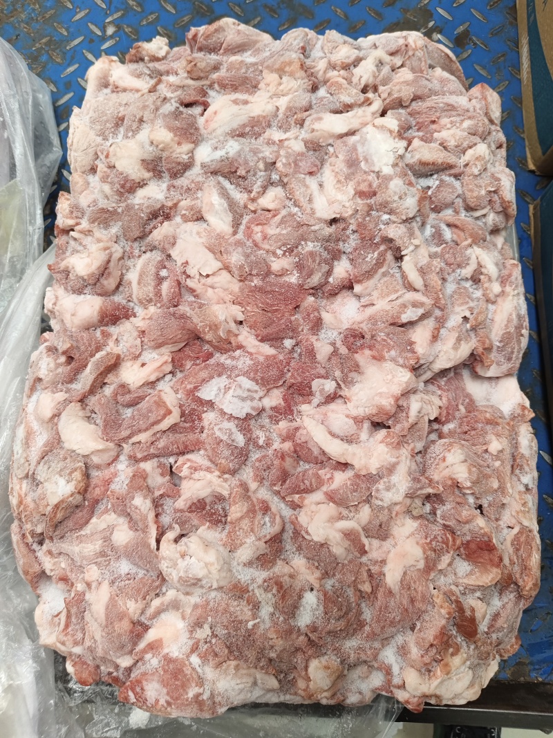 猪碎肉冷冻瘦肉37精碎肉3肥7瘦肉夹馍包子馅食材