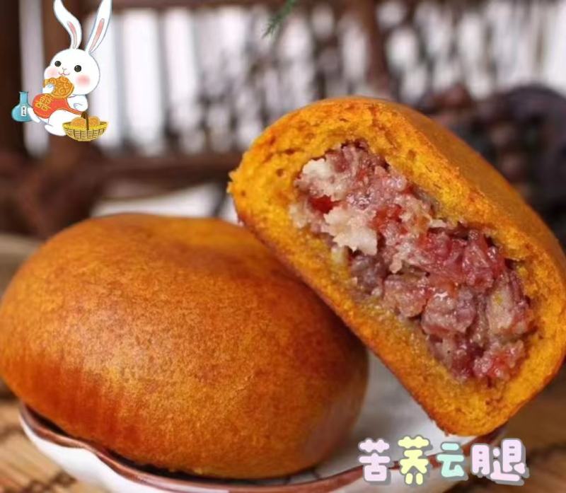 私人订制纯手工月饼一件代发云腿月饼、广式月饼礼盒包装