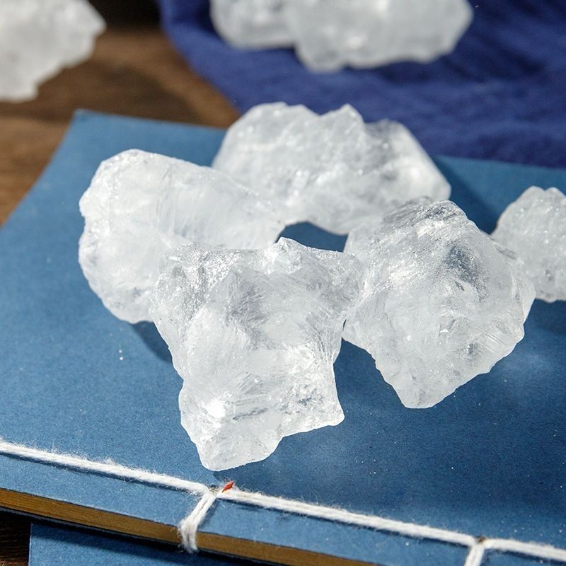 中药材可食用批白矾明矾块状泡脚有粉净水脚汗手汗白矾包